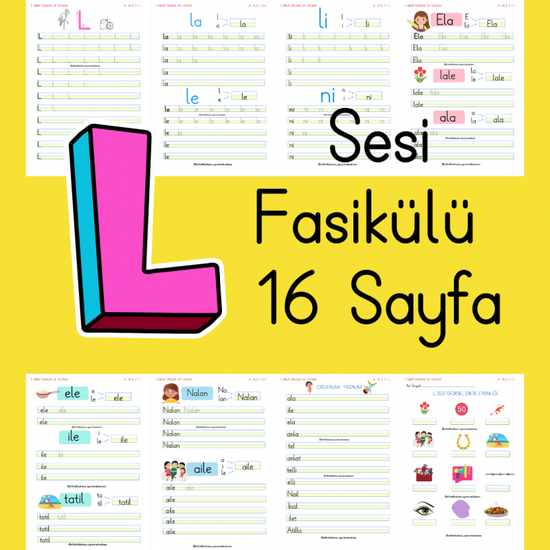 L Sesi Fasikülü - 16 Sayfa